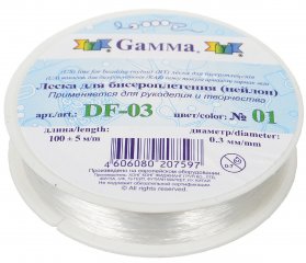Леска для бисероплетения  DF-03 цв. 0,3 мм , 100м