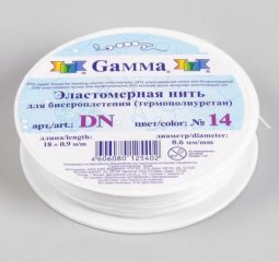 Резинка для бисера DN d 0.6 мм 10 х 18 м  ±0.9