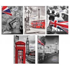 Тетрадь общая 80 л. кл. А4 формат  London  греб. арт.ТО80А49375