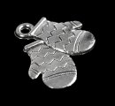 Подвеска Варежки серебро 1,7х1,6 см   3531369