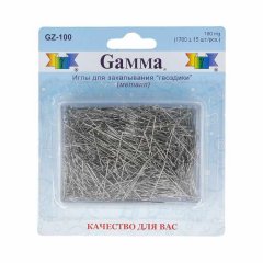 Иглы для закалывания гвоздики сталь в блистере 1700 + - 15 Gamma