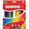 Карандаши цветные 24 цв. 3-гран.Kores
