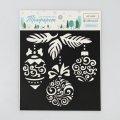 Трафарет для творчества «Ёлочные игрушки», 15 × 15 см   4304716
