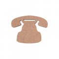 Деревянная заготовка Телефон 13х10х0,6 MDF-014 Mr.Carving