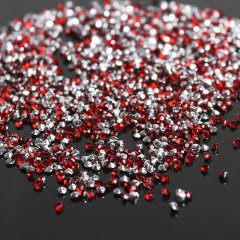 Стразы (набор 10грамм, 300шт), 4мм, цвет тёмно-красный №19